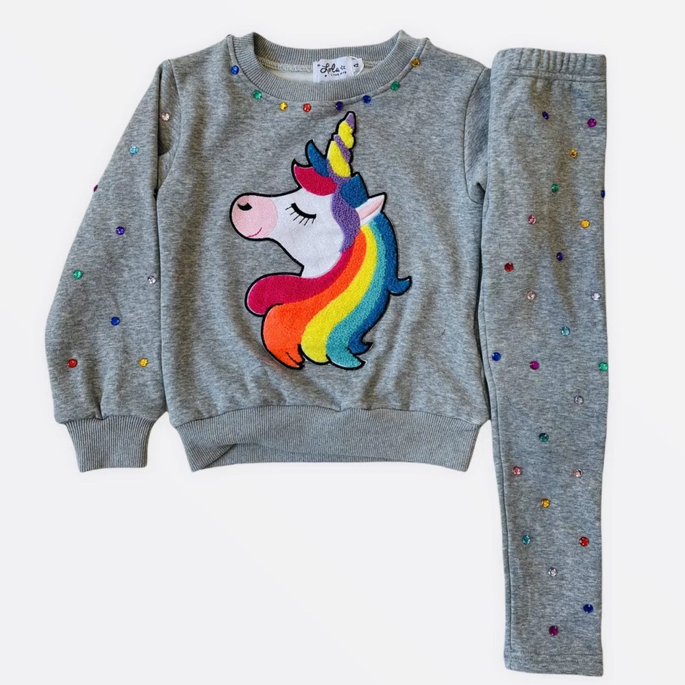 Lola and the Boys Girls Unicorn Rainbow Gem Set